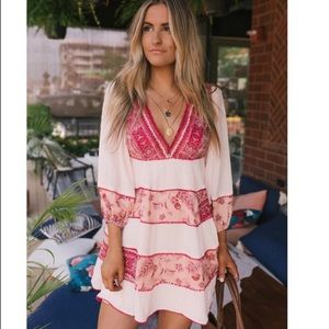 Free People Pink My Love Mini Dress XS NWT